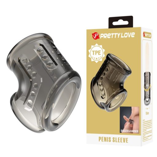 Pretty Love - pénisz- és heregyűrű (fekete)