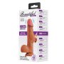   Beautiful Bahamut 8,5 " Realisztikus vibrátor - 21,8cm (Barna)
