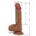 Beautiful Bahamut 8,5 " Realisztikus vibrátor - 21,8cm (Barna)