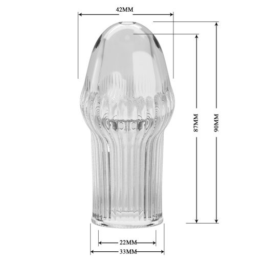 Pretty Love Huel vastagító mandzsetta (áttetsző)