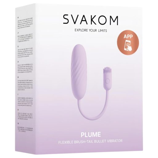 Svakom Plume - 2in1 vibrációs tojás (lila)