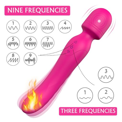 Sex HD Iris - 2 motoros melegítő masszírozó vibrátor (pink)