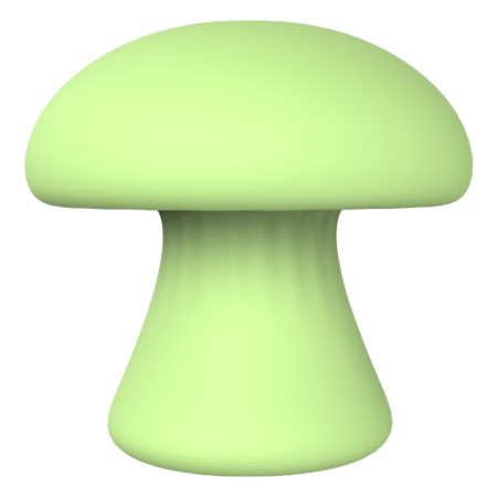 Magic Mushroom - akkus arc masszírozó (zöld)