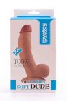   Lovetoy Ultra Soft - rugalmas, élethű dildó - 21,5cm (natúr)