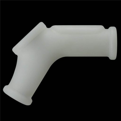 Lovetoy Silk Knights - Vibrációs bordázott péniszmandzsetta hererögzítővel (Fehér) I