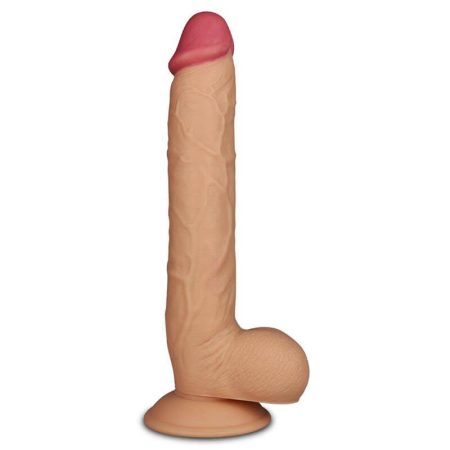 Lovetoy King-Sized - tapadókorongos, élethű dildó - 25cm (natúr)