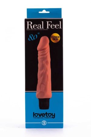 Lovetoy Real Feel cyberskin - Élethű vibrátor 1 - 20cm (8 inch)