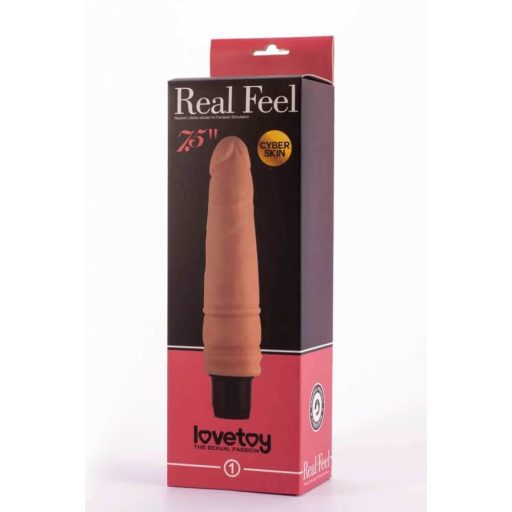 7.5" Real Feel Cyberskin Élethű vibrátor 2 - 19cm