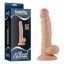 Lovetoy Real Extreme - tapadókorongos, herés G-pont dildó - 19cm (natúr)