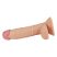 Lovetoy Real Extreme - tapadókorongos, herés G-pont dildó - 19cm (natúr)