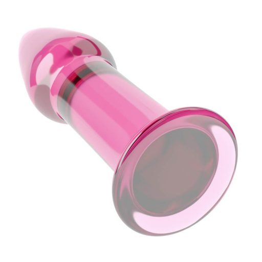 5" Glass Romance - Üveg anál plug (Pink) 12,2cm x 3,5cm