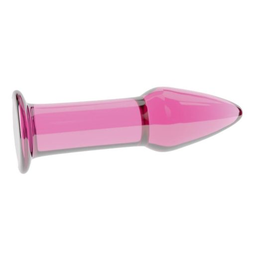 5" Glass Romance - Üveg anál plug (Pink) 12,2cm x 3,5cm
