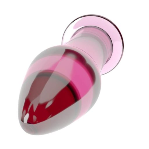 5" Glass Romance - Üveg anál plug (Pink) 12,2cm x 3,5cm