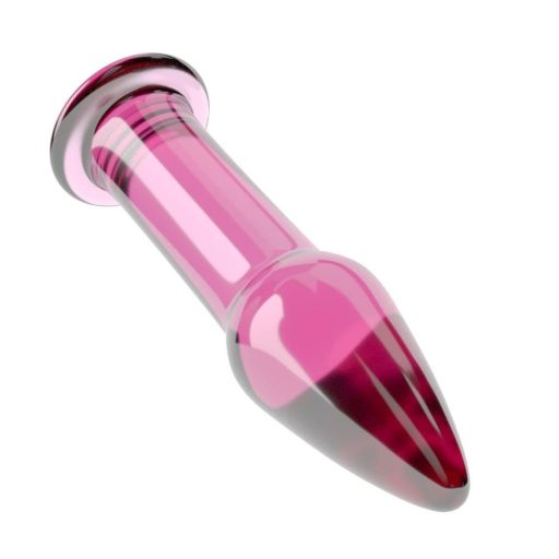 5" Glass Romance - Üveg anál plug (Pink) 12,2cm x 3,5cm