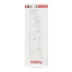   5.5" Glass Romance - Üveg anál plug (Áttetsző) 13,9cm x 4cm