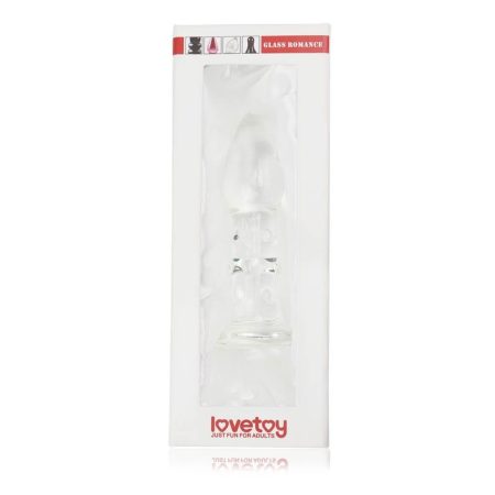 5.5" Glass Romance - Üveg anál plug (Áttetsző) 13,9cm x 4cm