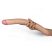 Realistic Slim Ultra Double Dildo - Kétvégű élethű erezett dildó - 44,5cm (Bőrszínű)