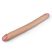 Realistic Slim Ultra Double Dildo - Kétvégű élethű erezett dildó - 44,5cm (Bőrszínű)