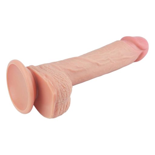 Lovetoy Nature Cock - tapadókorongos élethű dildó - 21cm (natúr)