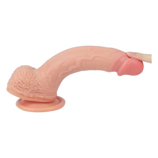 Lovetoy Nature Cock - tapadókorongos élethű dildó - 21cm (natúr)