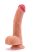 Lovetoy - élethű, hajlított dildó - 22cm (natúr)