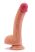 Lovetoy - élethű, hajlított dildó - 22cm (natúr)
