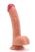 Lovetoy - élethű, hajlított dildó - 22cm (natúr)