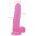 Lovetoy Jelly Studs - tapadókorongos dildó - 20cm (pink)
