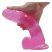 Lovetoy Jelly Studs - tapadókorongos dildó - 20cm (pink)