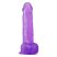 Lovetoy Jelly Studs - tapadókorongos dildó - 20cm (lila)
