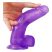 Lovetoy Jelly Studs - tapadókorongos dildó - 20cm (lila)