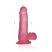 Lovetoy Jelly Studs - tapadókorongos dildó - 15cm (pink)