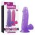Lovetoy Jelly Studs - tapadókorongos dildó - 15cm (lila)