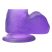 Lovetoy Jelly Studs - tapadókorongos dildó - 15cm (lila)