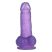 Lovetoy Jelly Studs - tapadókorongos dildó - 15cm (lila)