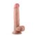 Lovetoy Sliding-Skin - kétrétegű dildó - 21cm (natúr)