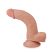 Lovetoy Sliding-Skin - kétrétegű dildó - 21cm (natúr)
