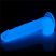 Lovetoy 7,5 inch Lumino Play Dildo - Letapasztható vízálló sötétben világító élethű dildó herékkel - 19 cm (Áttetsző)
