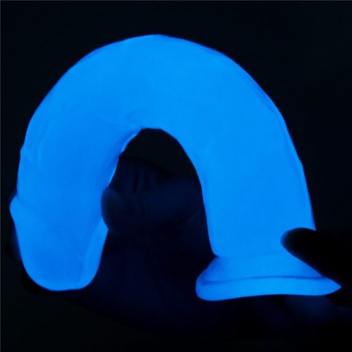Lovetoy 8 inch Lumino Play Dildo - Letapasztható vízálló sötétben világító élethű dildó - 21 cm (Áttetsző)