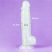 Lovetoy 8,5 inch Lumino Play Dildo - Letapasztható vízálló sötétben világító élethű dildó herékkel - 21,5 cm (Áttetsző)