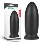   9" King Sized Anal Bomber - Letapasztható vízálló nagy anál dildó - 26,7 cm (Fekete)