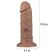 Lovetoy Chubby - tapadókorongos élethű dildó - 25cm (natúr)