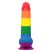Lovetoy Prider - élethű herés dildó - 20cm (szivárvány)