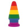 Lovetoy Prider - anál tágító plug - 15cm (szivárvány)