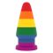 Lovetoy Prider - anál tágító plug - 15cm (szivárvány)