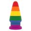 Lovetoy Prider - anál tágító plug - 15cm (szivárvány)