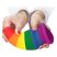 Lovetoy Prider - anál tágító plug - 15cm (szivárvány)