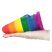 Lovetoy Prider - anál tágító plug - 15cm (szivárvány)