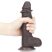 Lovetoy Sliding-Skin - kétrétegű dildó - 18cm (barna)