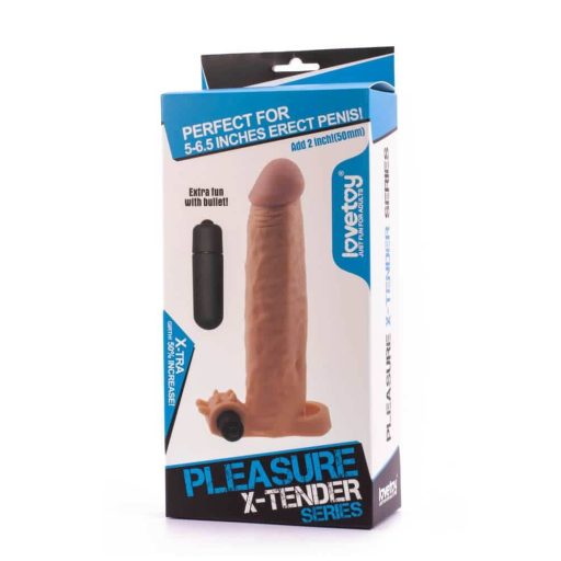 Lovetoy Pleasure X-Tender Vibrating Penis Sleeve #4 - Vibrációs péniszköpeny